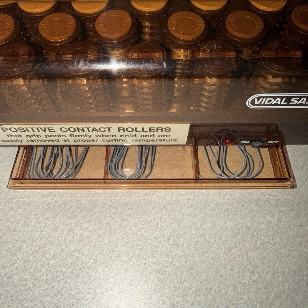 Vtg VIDAL SASSOON Hairsetter‎ 20 Curlers HOT ROLLER SET Works Tested E76219
